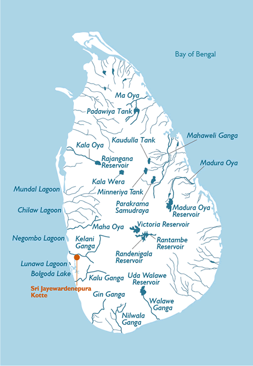 river map_srilanka