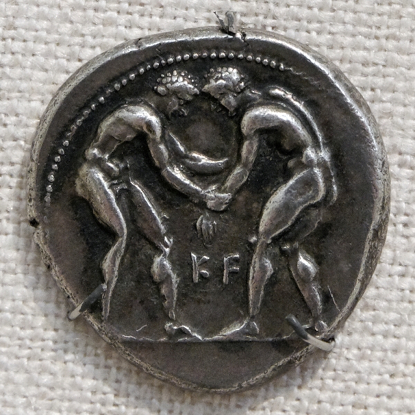 Silver_stater_obverse_Aspendos_374 BCE